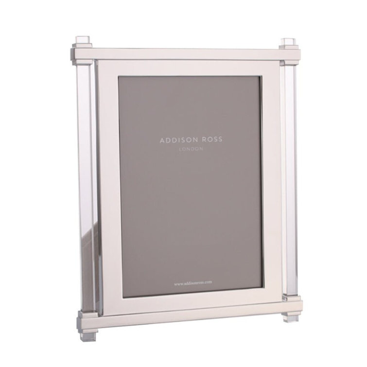 8x10 Silver Acrylic Floating Tabletop Picture Frame