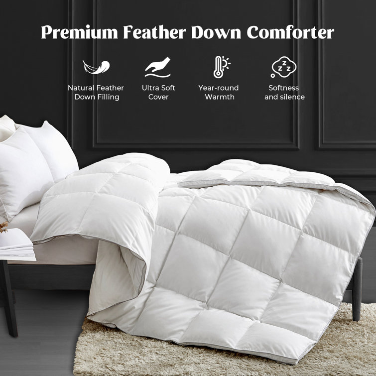 King Steel Gray Microfiber Medium Weight Duvet