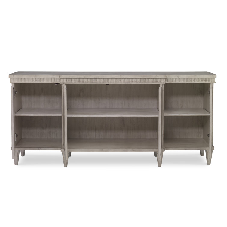 Bisque Mahogany Fluted 76'' Contemporary Sideboard