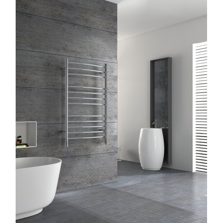 Brushed Stainless Steel Wall Mounted Towel Warmer