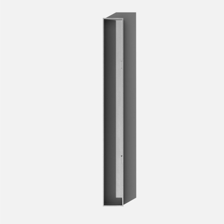 Gray Long Plastic-Stone Composite Indoor/Outdoor Planter Box Set