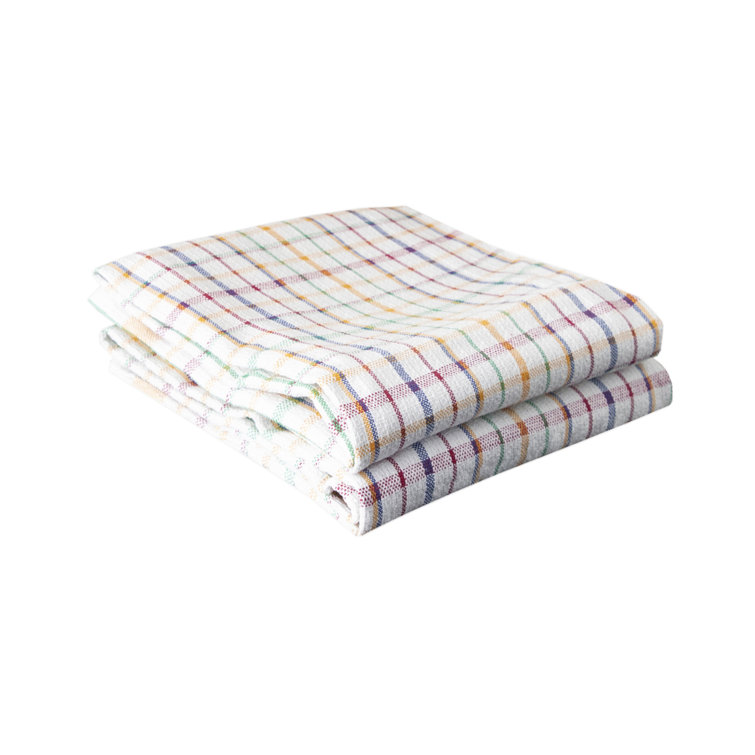 Multicolor Cotton Plaid Kitchen Towel Set