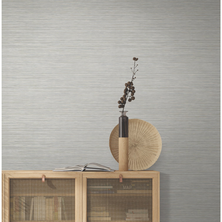 Linen Brown Non-Pasted Washable Wallpaper Roll
