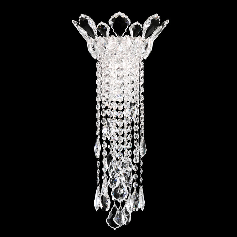 Trilliane Strands 21" Stainless Steel 2-Light Dimmable Sconce