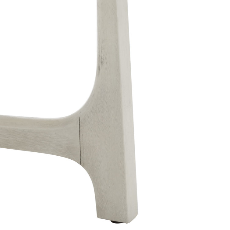 Burk 76" White Wash Trestle Dining Table