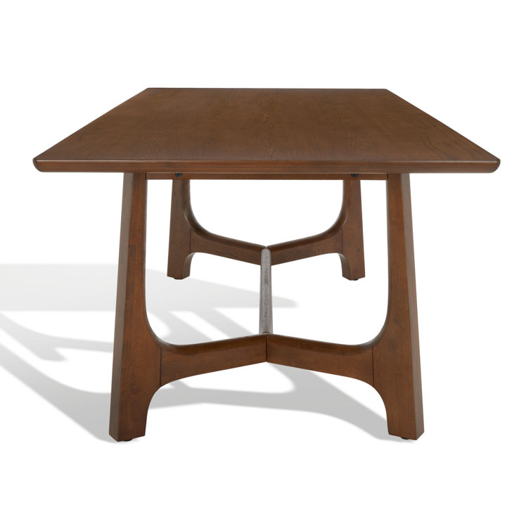 Burk 76" Medium Oak Rectangular Trestle Dining Table