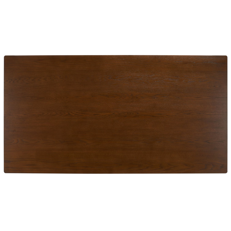 Burk 76" Medium Oak Rectangular Trestle Dining Table