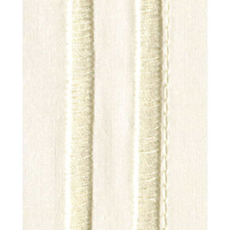 Ivory Egyptian Cotton Twin Percale Fitted Sheet Set