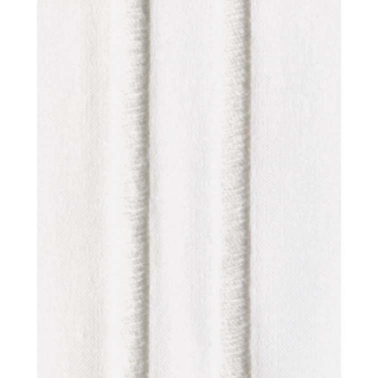 Twin White Egyptian Cotton Embroidered Percale Sheet Set