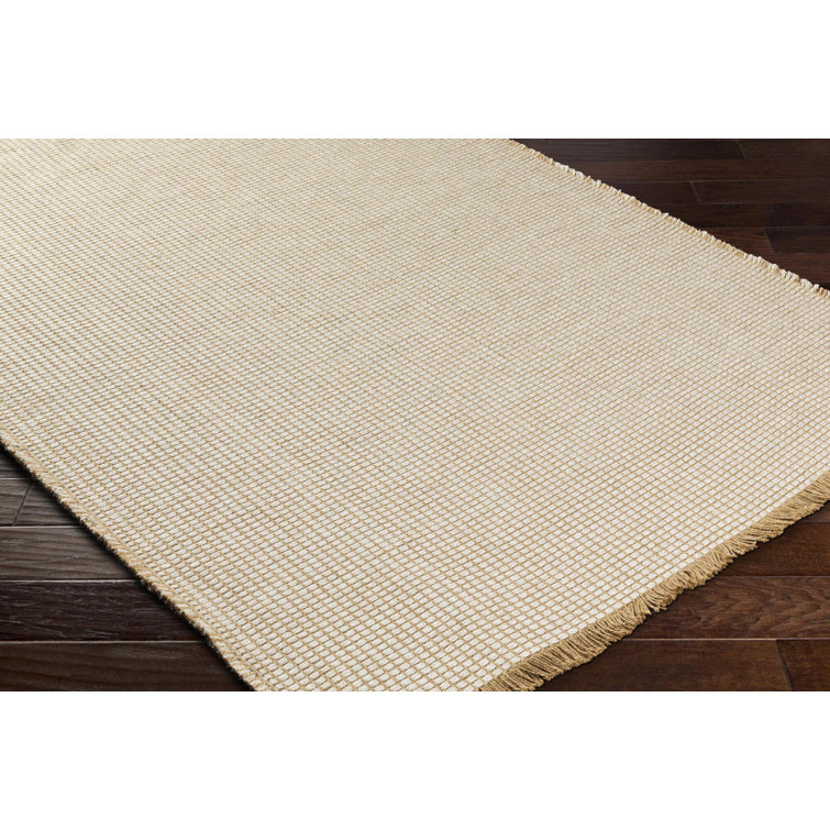 Light Beige Rectangular Synthetic Easy Care Area Rug