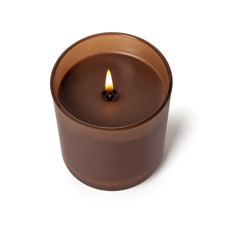 Terra Tabac Brown Glass Scented Soy Candle