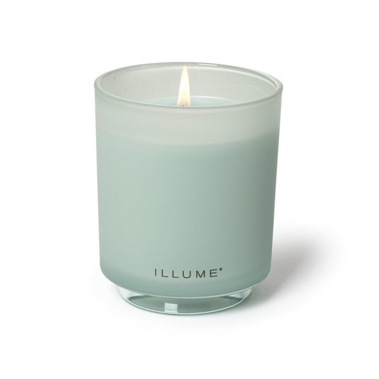 Fresh Sea Salt Scented Soy Candle in Frosted Glass