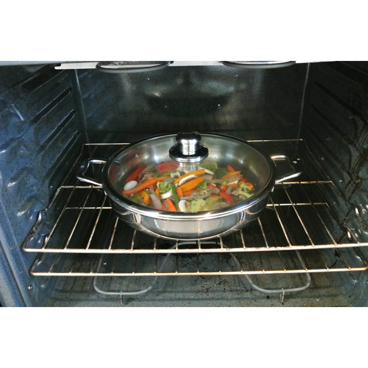 Prestige 6.2 qt Stainless Steel Non-Stick Dutch Oven with Glass Lid