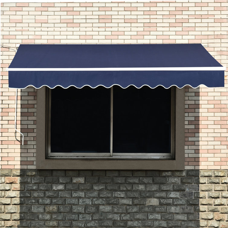 12'x10' Dark Blue Polyester Patio Awning Fabric Replacement