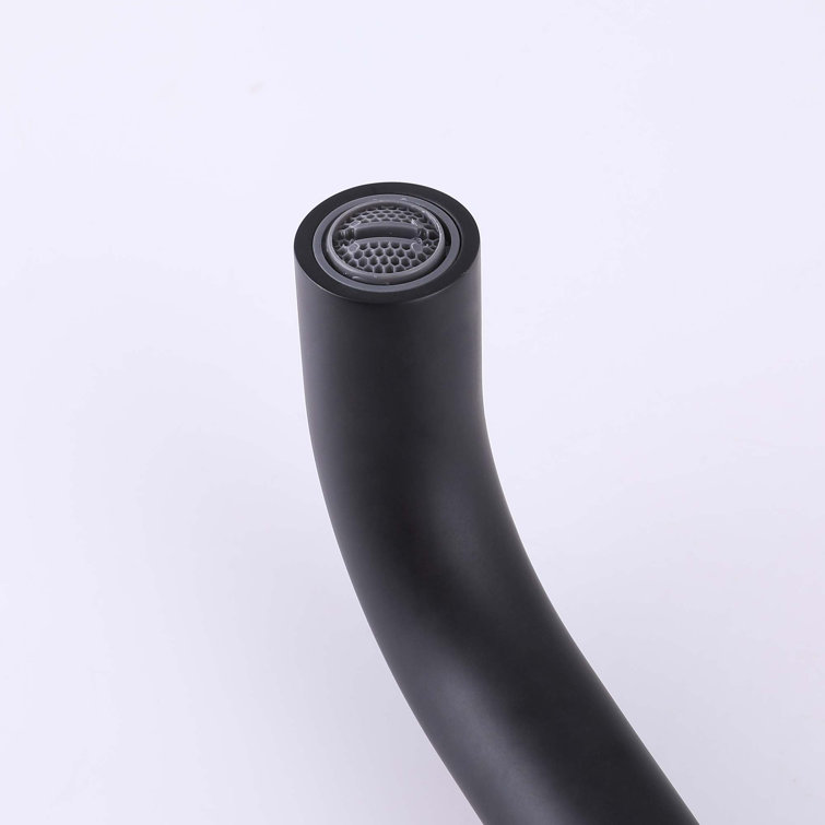 Matte Black Wall-Mounted Solid Brass Bathroom Faucet