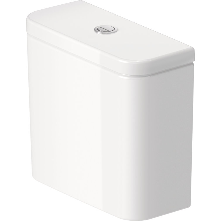 Duravit White Ceramic Dual Flush Toilet Tank