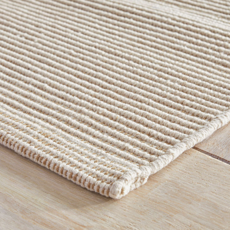 Haverhill Stripe Handwoven Flatweave Cotton-Wool Rug 2' x 3'