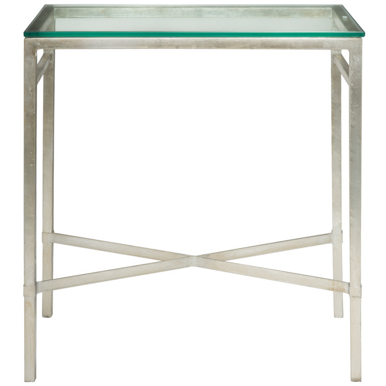 Viggo Antique Silver Gilt Glass Rectangular Side Table