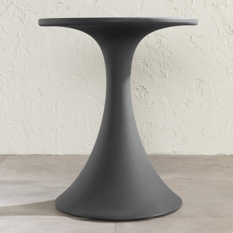 Dalya Dark Gray Polyethylene Outdoor Bistro Table