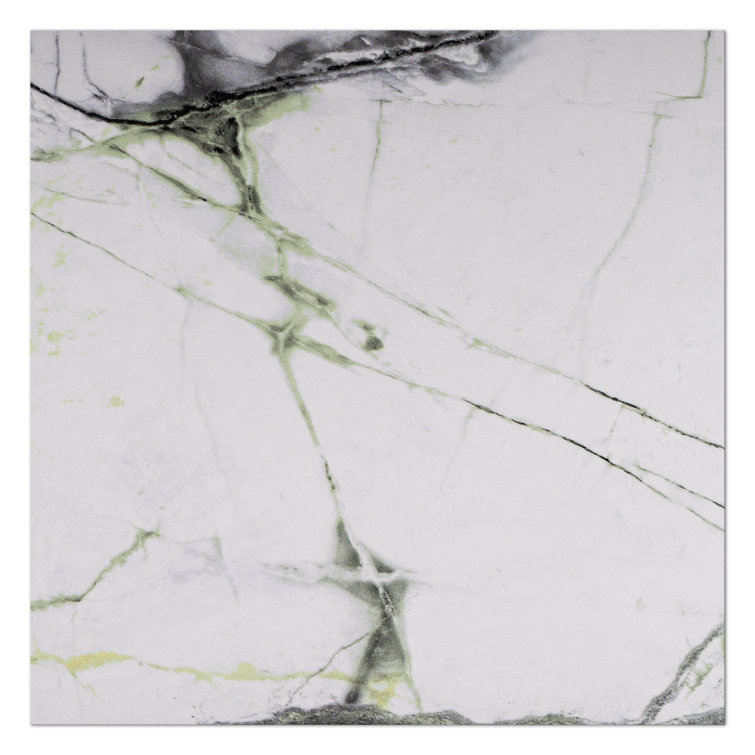 Senzia 8" x 8" Green and White Porcelain Wall and Floor Tile
