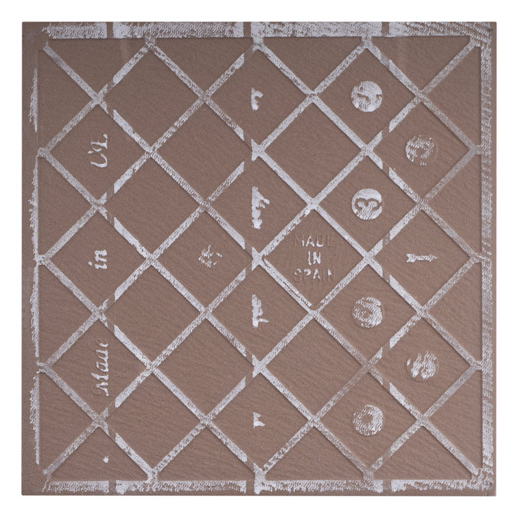 Senzia 8" x 8" Black and White Marble-Look Porcelain Tile