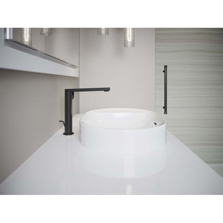 White Ceramic Oval Vessel Bathroom Sink
