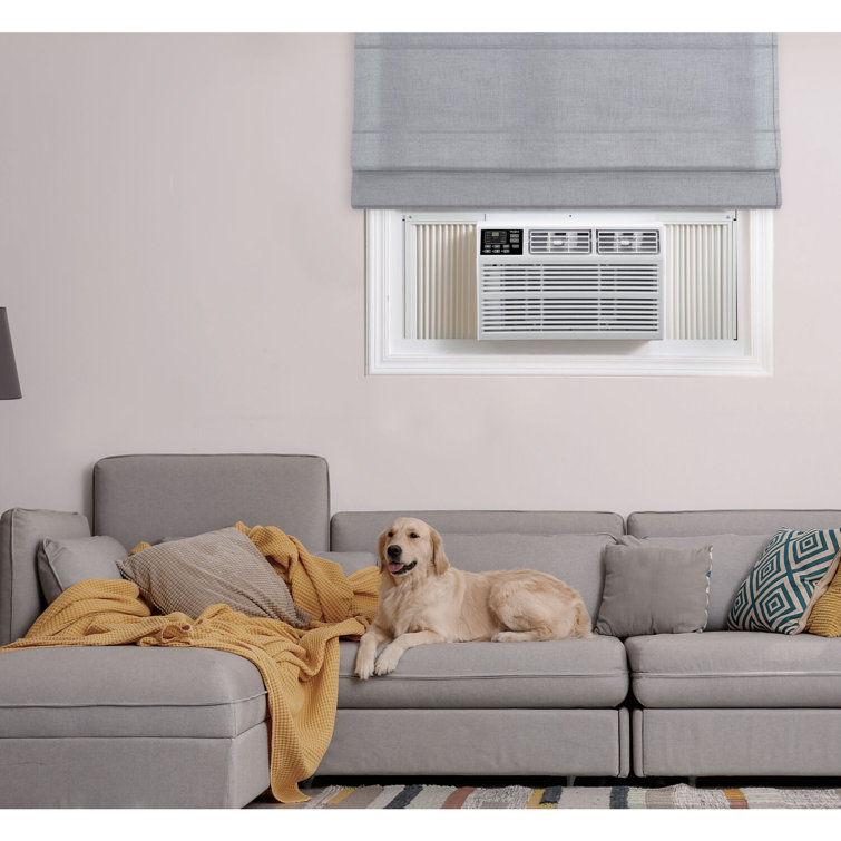 White 15,000 BTU Window-Mounted Air Conditioner with Remote