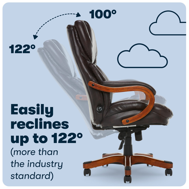 Conway High Back Brown Faux Leather Executive Swivel Chair