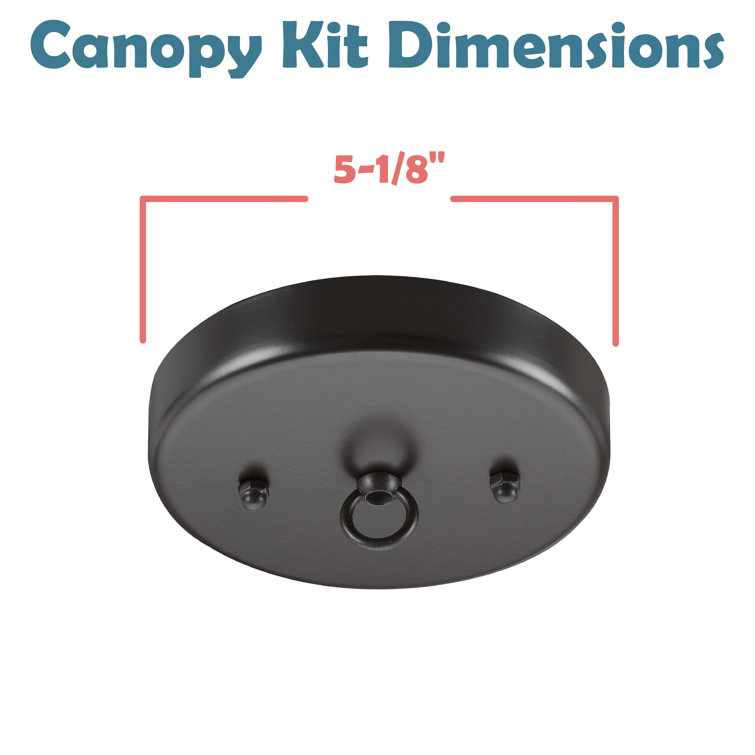 Oil Rubbed Bronze Contemporary Chandelier Canopy Kit