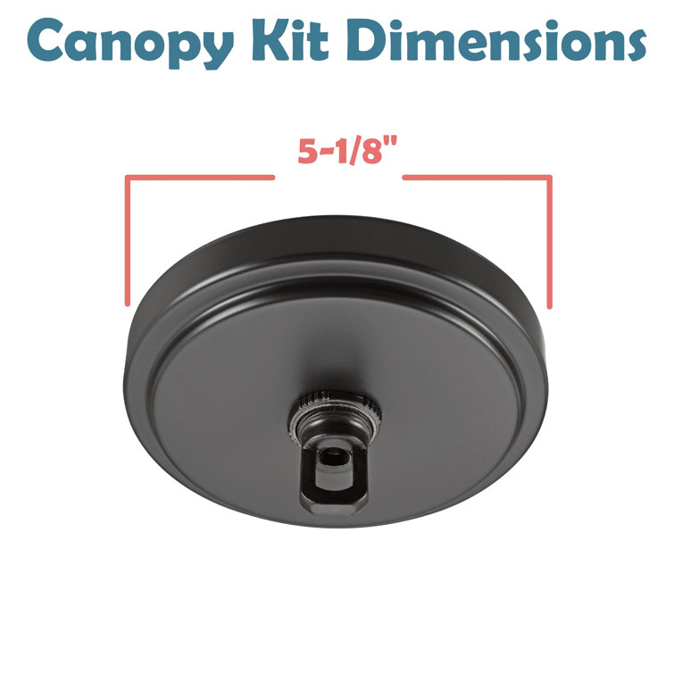 Oil Rubbed Bronze Chandelier Fixture Canopy Kit, 5-1/8" Diameter
