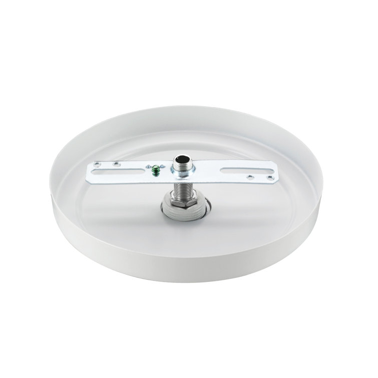 Matte White 5.5" Diameter Chandelier Fixture Canopy Kit