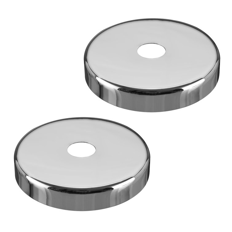 Chrome Finish Chandelier Fixture Canopy Kit, 5-1/8" Diameter, 2 Pack