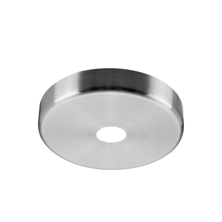 Brushed Nickel Contemporary Ceiling Fixture Canopy Kit, 2 Pack