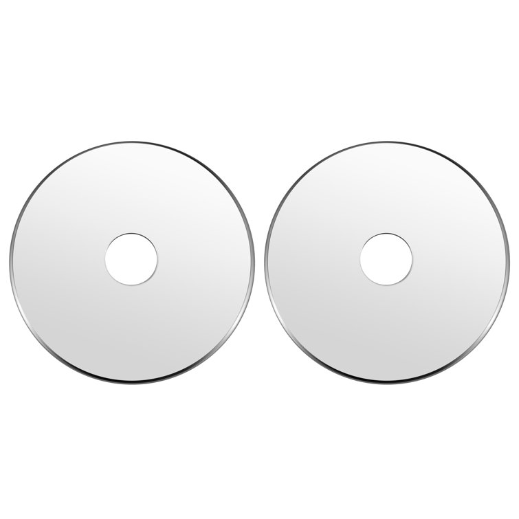 Chrome Finish Chandelier Fixture Canopy Kit, 5-1/8" Diameter, 2 Pack