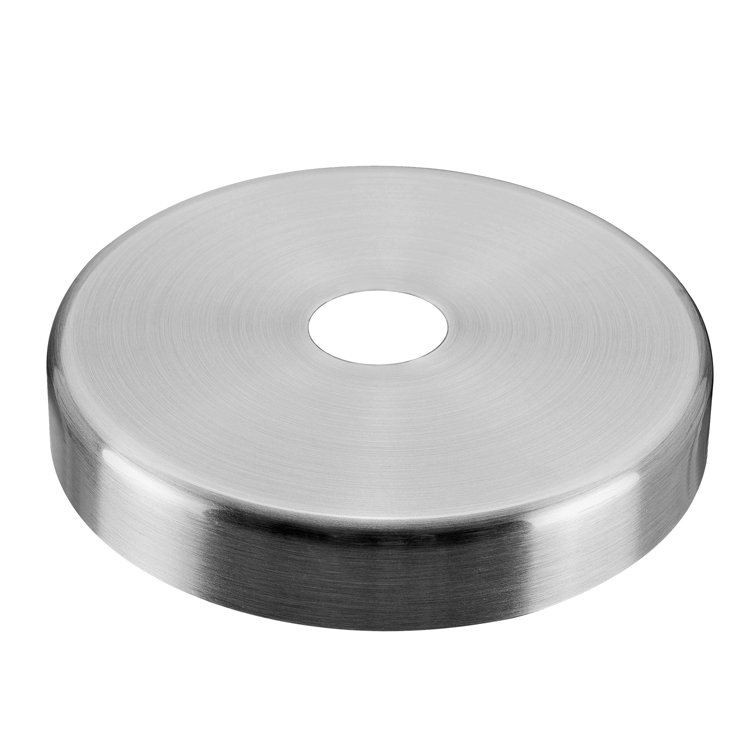 Brushed Nickel Contemporary Chandelier Fixture Canopy, 5-1/8" Diameter