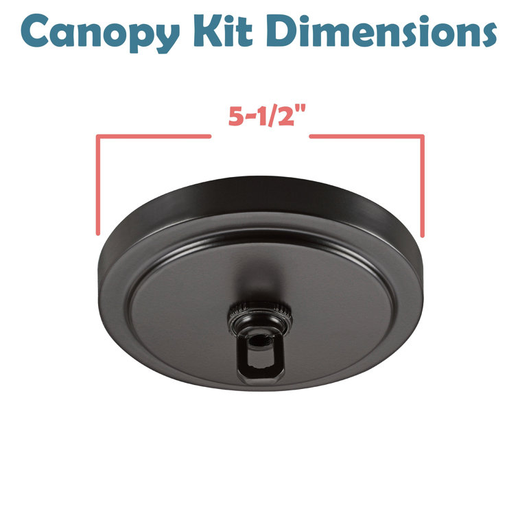 Oil Rubbed Bronze Round Chandelier Fixture Canopy Kit