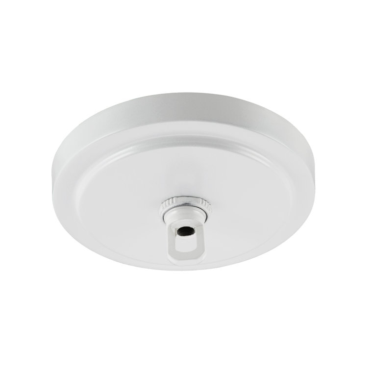 Matte White 5.5" Diameter Chandelier Fixture Canopy Kit