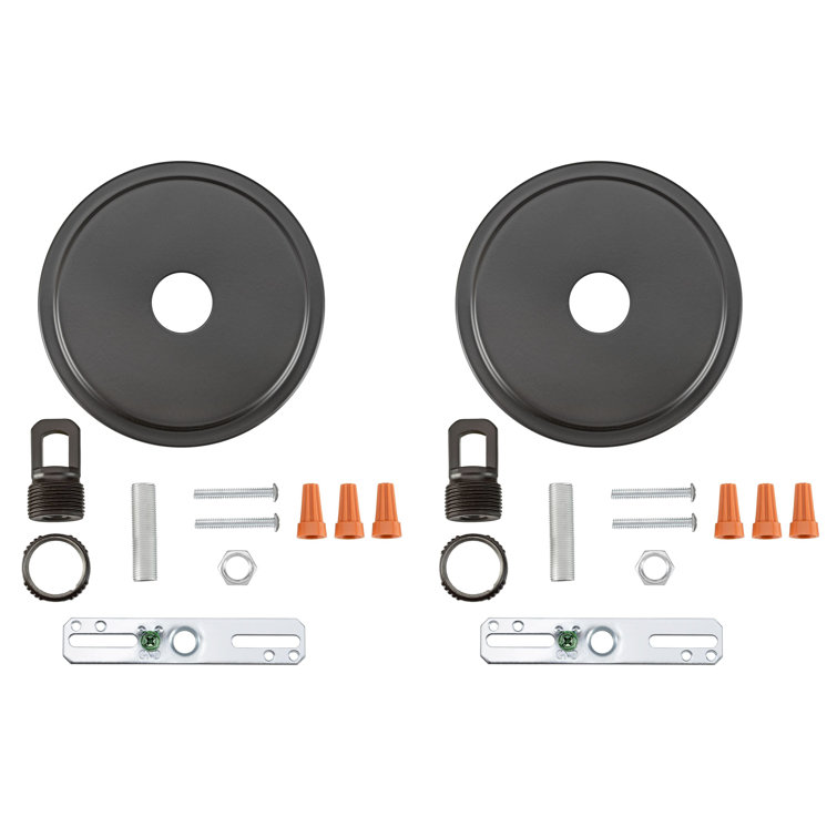 Oil Rubbed Bronze Chandelier Fixture Canopy Kit, 5-1/8" Diameter