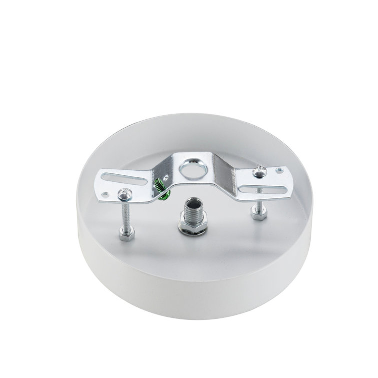 Matte White Round Ceiling Fixture Canopy Kit