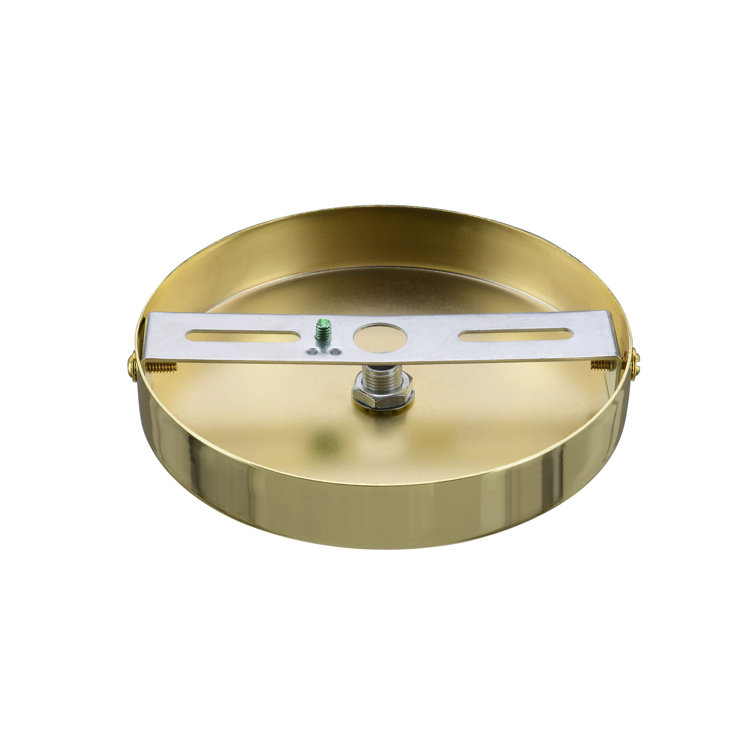 Brass Chandelier and Light Fixture Canopy Kit, 4.75" Diameter