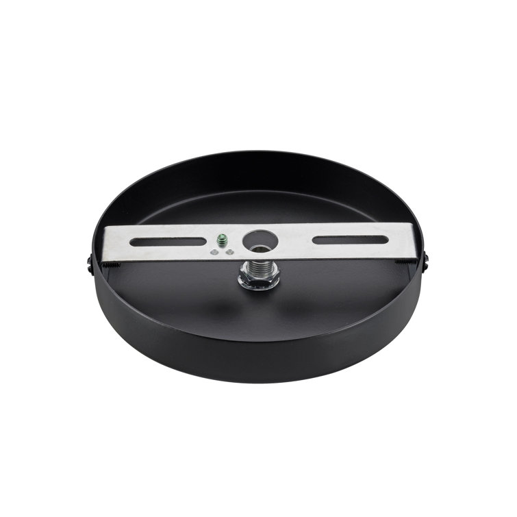 Matte Black Contemporary Chandelier Fixture Canopy Kit