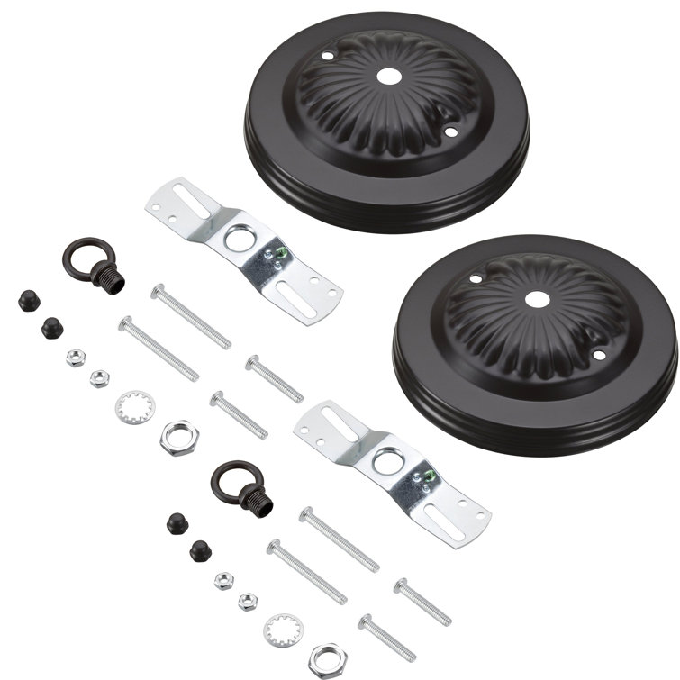 Oil Rubbed Bronze Traditional Chandelier Fixture Canopy Kit, 5" Diameter