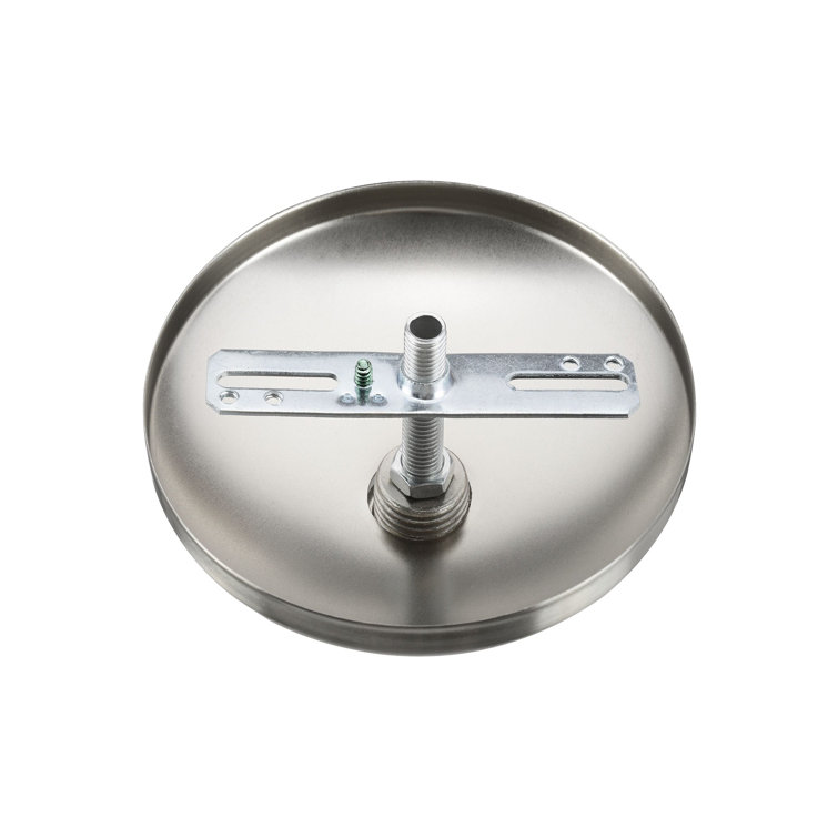 Brushed Nickel Contemporary Chandelier Fixture Canopy Kit, 5" Diameter