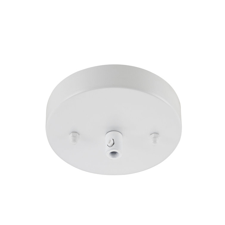Matte White Round Ceiling Fixture Canopy Kit