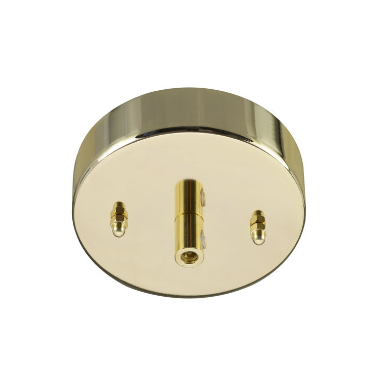Brass Circular Canopy Kit with Mounting Hardware