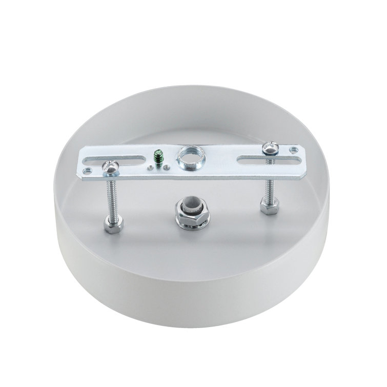 Matte White Brushed Nickel Chandelier Fixture Canopy Kit