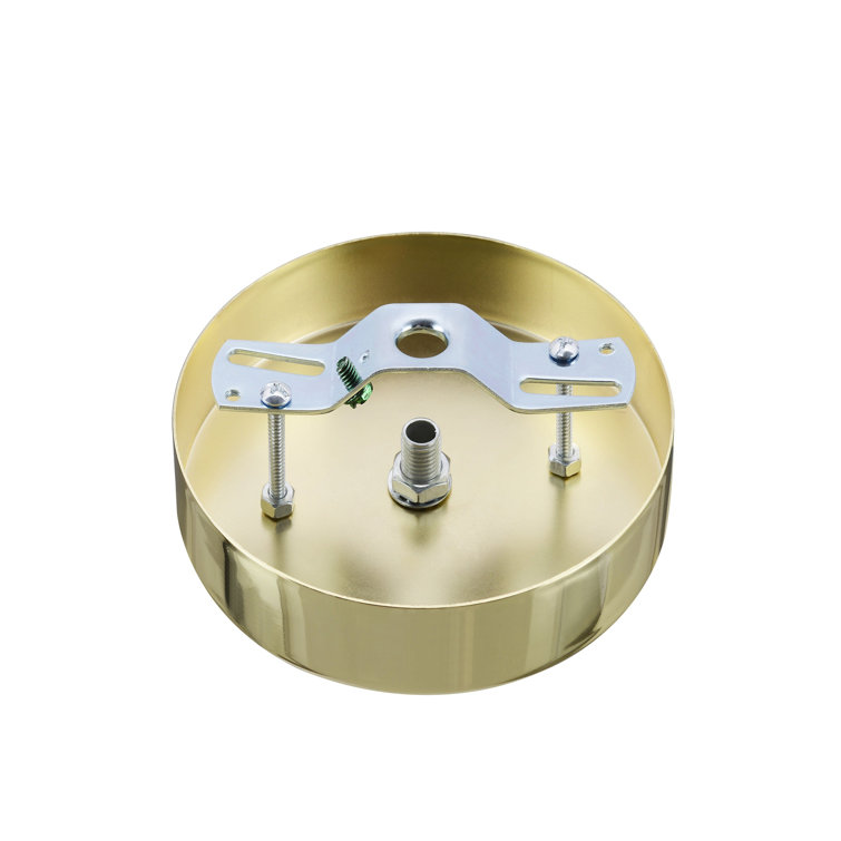 Brass Circular Canopy Kit with Mounting Hardware