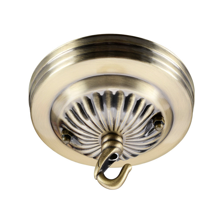 Antique Brass 5" Traditional Fixture Canopy Kit