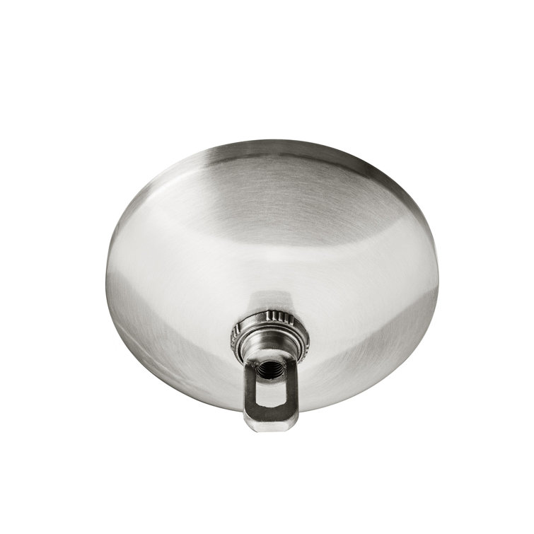 Brushed Nickel Contemporary Chandelier Fixture Canopy Kit, 5" Diameter