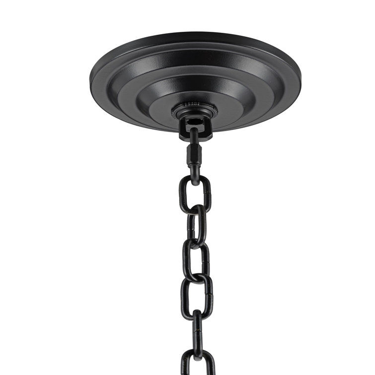 Antique Brass 5.25" Round Ceiling Canopy Kit with Chain